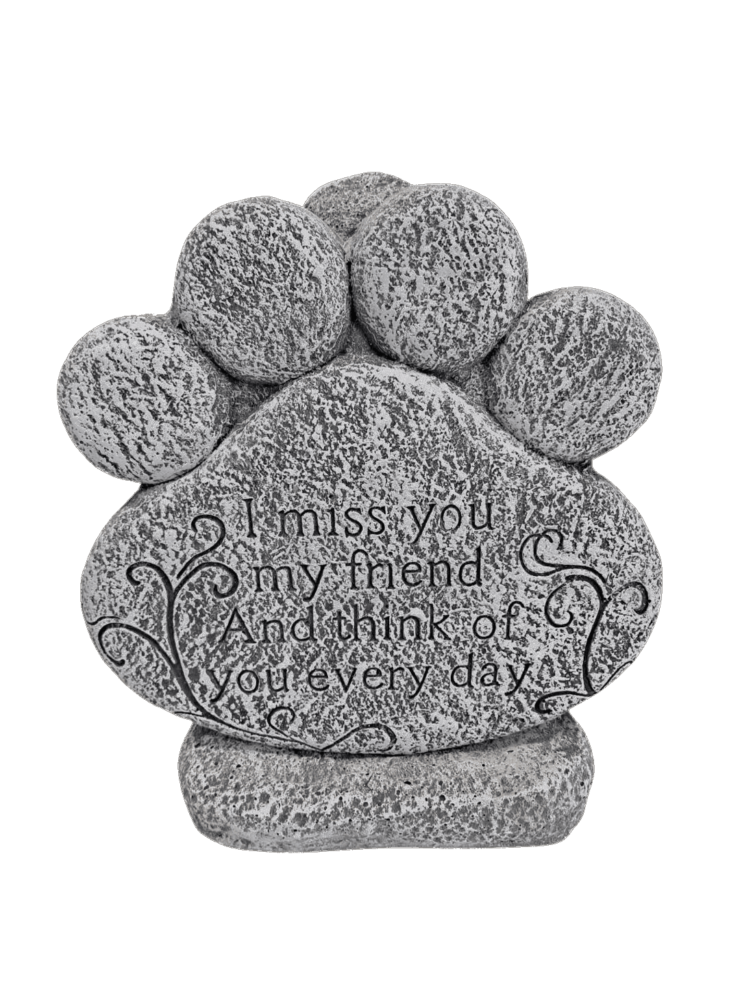 Dog Paw Stone flower arrangement