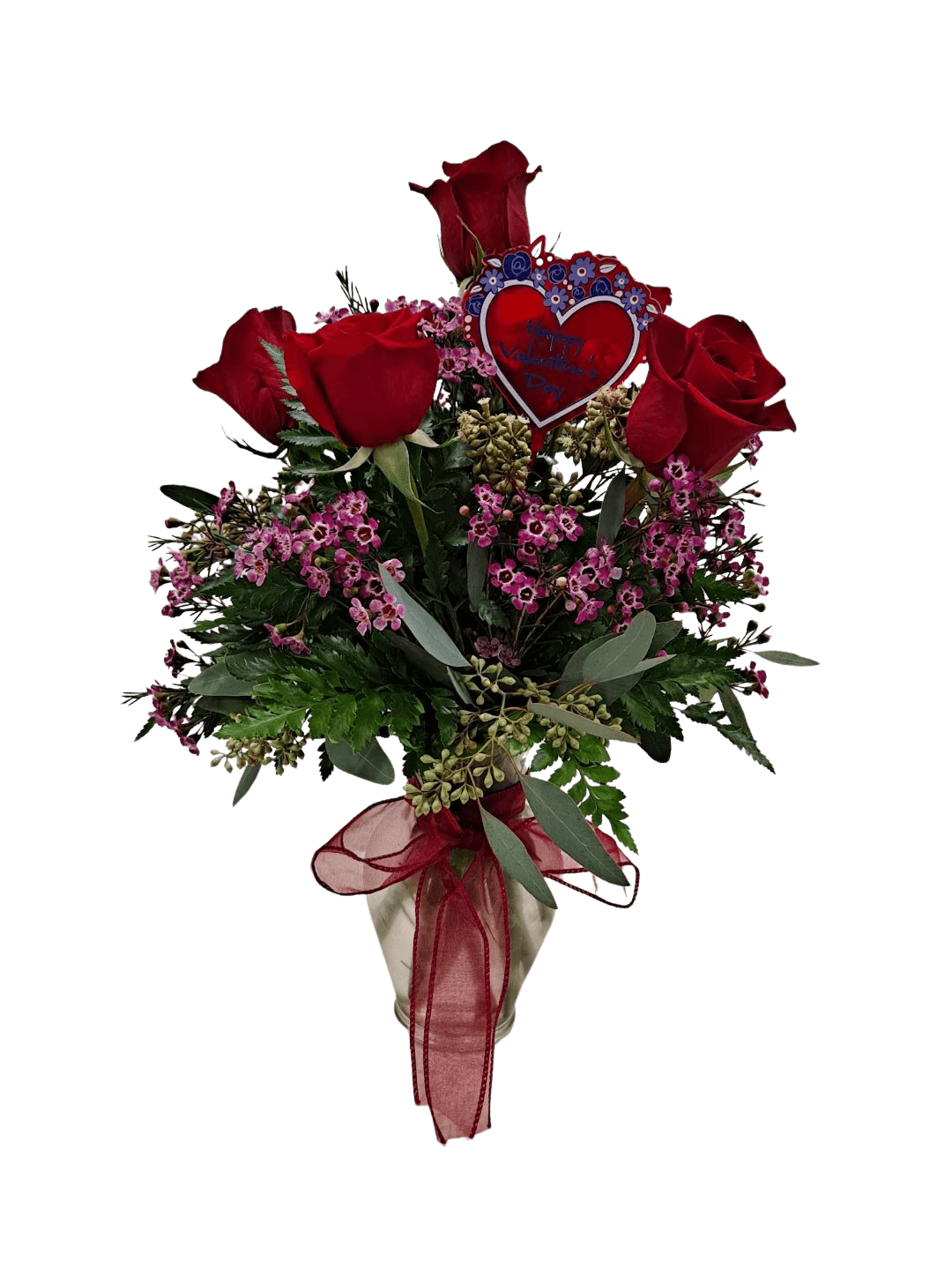 Sweetheart flower arrangement