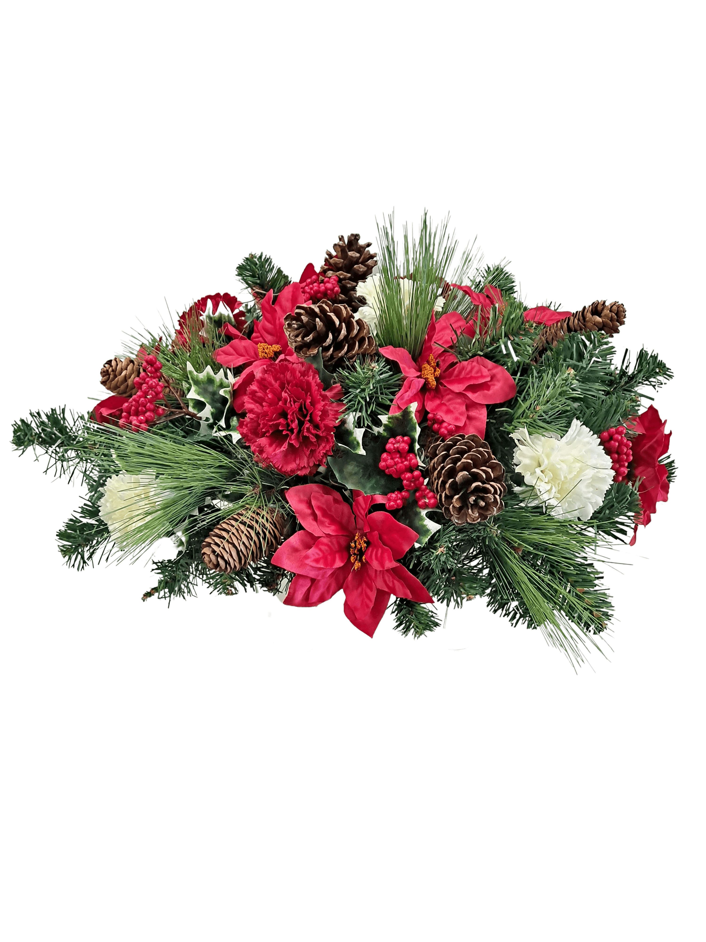 Gravestone Saddle flower arrangement